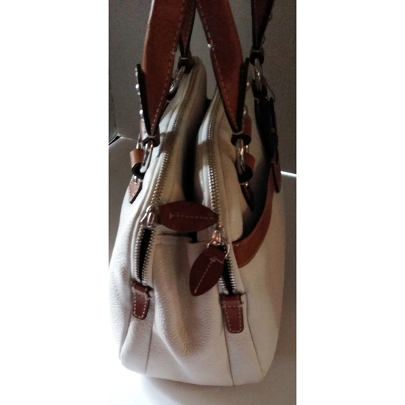 Coach Penelope Pebbled Leather Satchel Off White - Picture 5 of 8